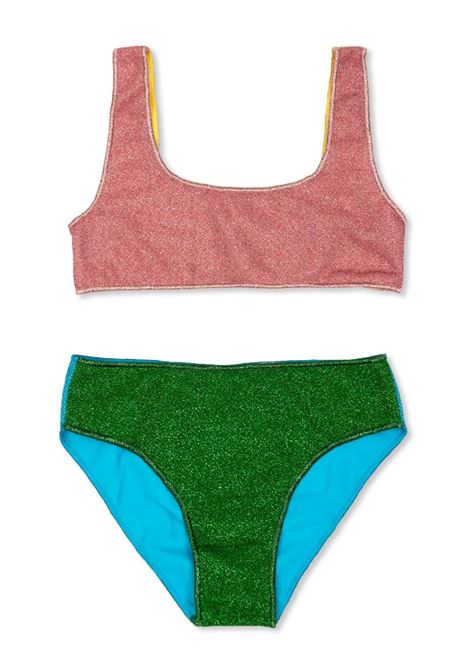 Bikini Lumiere Bra Sporty Multicolor Stripes OSEREE KIDS | LYS250 G-LUREXMULTICOLOR